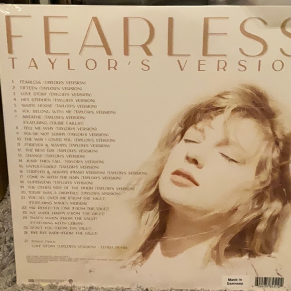 Taylor Swift - Fearless (Taylor's Version) [New Vinyl LP] Colored Vinyl, Gold - Picture 3 of 3